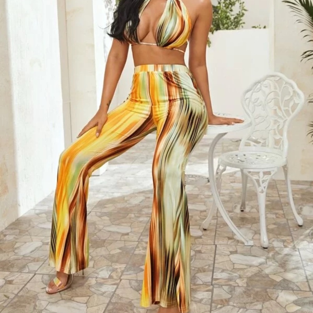 Multicolor Striped Women's Set